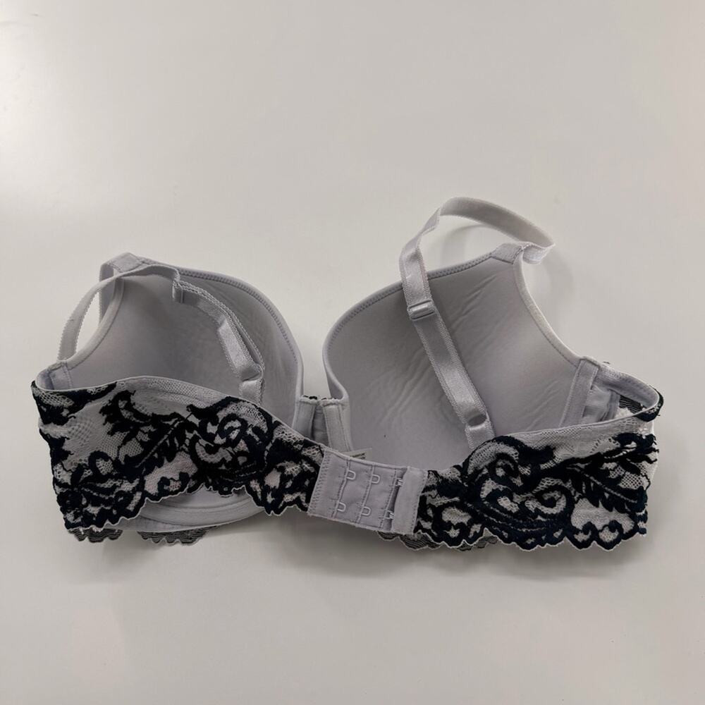 Wacoal Instant Icon T Shirt Bra Blue Lace 36C Women’s 853322 - Picture 3 of 5